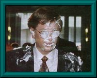 A classic Custard Pie-ing... Bill Gates!